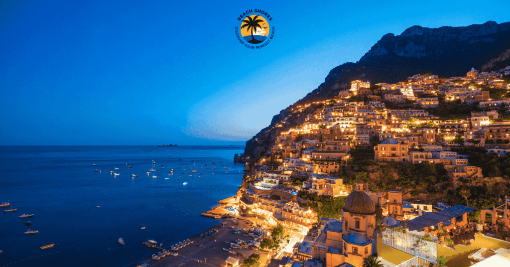 Secluded Amalfi Coast Italy beach with vibrant cliffs and pristine sands, perfect for relaxation.