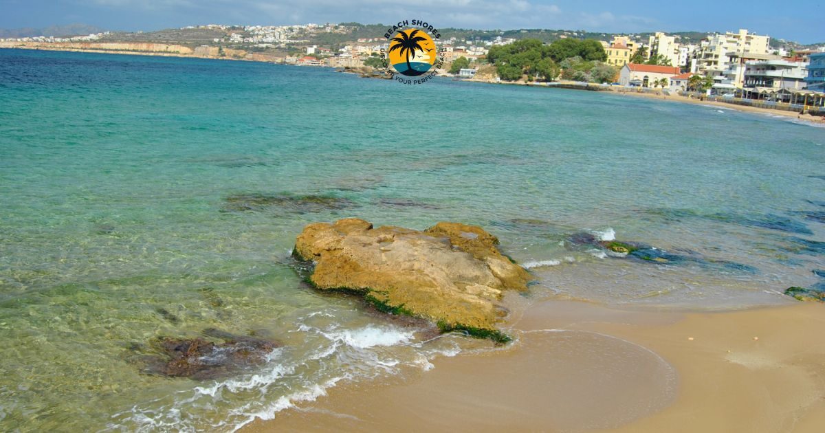 Chania beaches aerial view